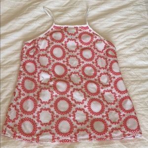 Banana republic Milly collection eyelet tank top